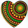Fiery Heart Mandala - Top