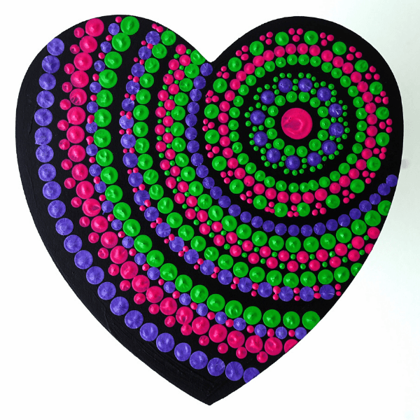 Orchid Heart Mandala - Top