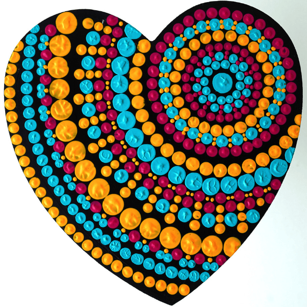 Sunset Heart Mandala - Top